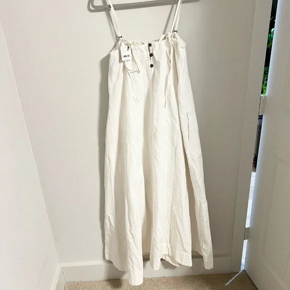 Free People Cream/ Off White Maxi Dress NWT - Picture 10 of 13